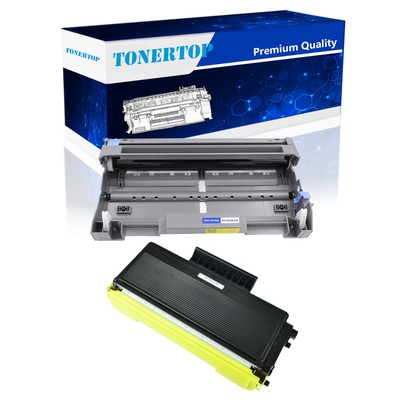 2PK Toner Drum Combo For Brother TN580 DR520 DCP-8060 HL-5240 MFC-8460N Printer