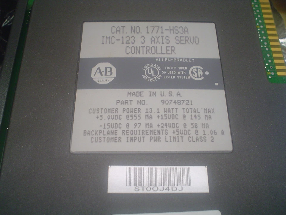 1771-HS3A Seres A FW REV 03.00/1.22 with 1771-HM3A - 60 day warranty NEW NIB - Image 2 of 4