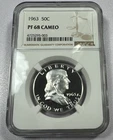 1963 Franklin Half Dollar, NGC PF68 Cameo