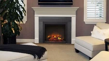 Simplifire 36" Built-in Electric Fireplace with Large Trim Kit