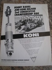 BOBBY RAHAL KONI DELIVERY CHAMPIONSHIP RIDE VERSTELLBAR SUS 1987 WERBUNG A4 DATEI 49