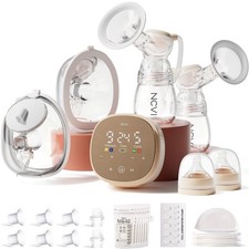NCVI 2in1 Electric Wearable Breast Pump, MicroVibration Comfort with Hospital...