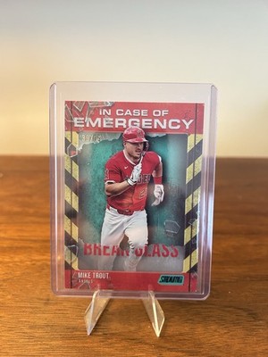 2025 Topps Stadium Club Mike Trout In Case of Emergency /99