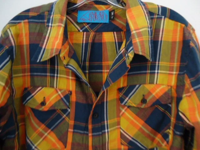 EMERICA ehsu Monopatín Cuadros Manga Larga Hombre Camisa Talla M Foto 2 de 4