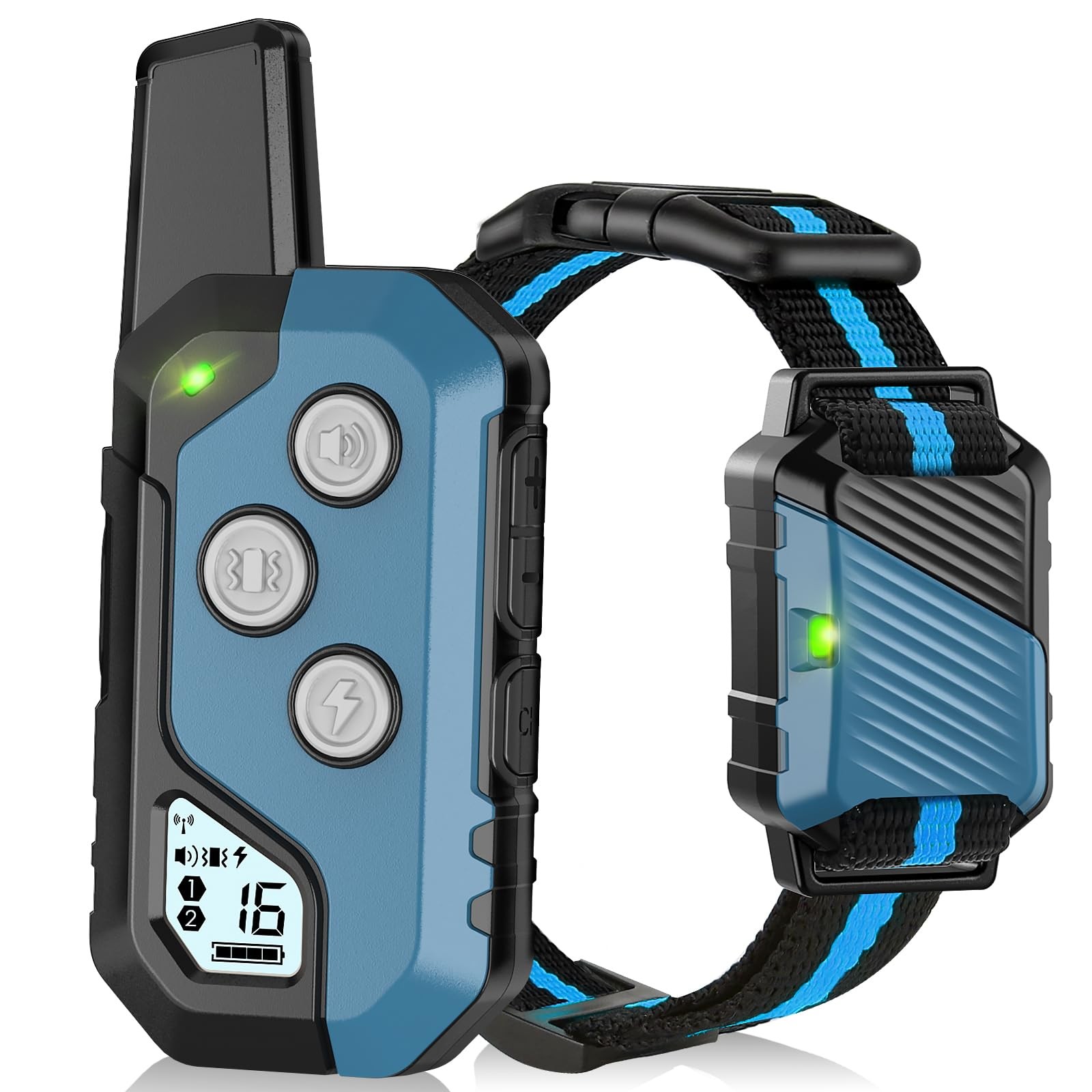 Shock Collar for Dogs, IP67 Waterproof Dog Training Collar with Remote, 3 Tra...