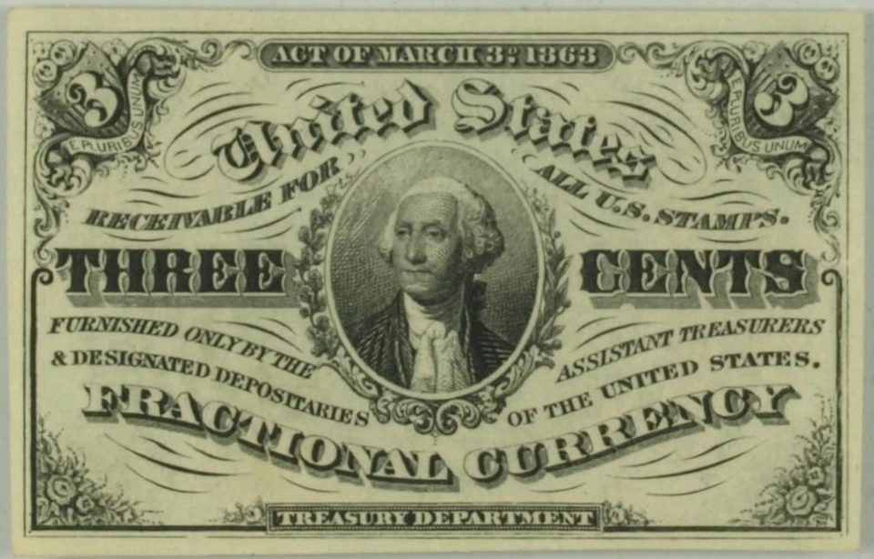 FR 1226 - 3c THIRD ISSUE - LIGHT BACKGROUND - PMG 66 EPQ - GEM - FREE SHIPPING - Image 3 of 4