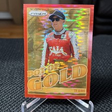 2025 Panini Prizm Nascar #21 Ty Gibbs Pot Of Gold Red Prizm /199