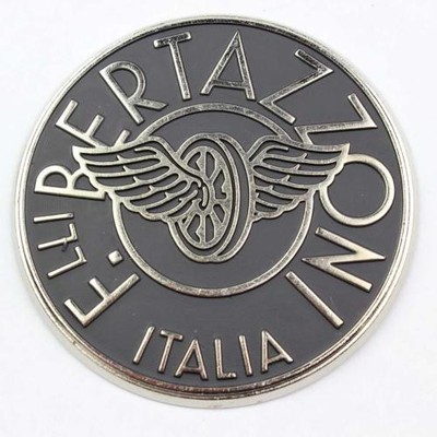BERTAZZONI 3070593 Badge, 1/2'' Stainless Steel Appliance Emblem