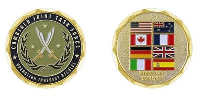 Operation Inherent Resolve Combined Task Force Middle East Challenge Coin-c7188