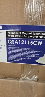 QSA 12115CW Permanent Magnet Synchronous Refrigeration Evaporator Fan Motor 115V