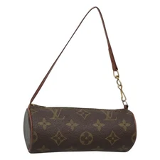 LOUIS VUITTON Monogram Papillon Pouch Vintage LV Auth 126776