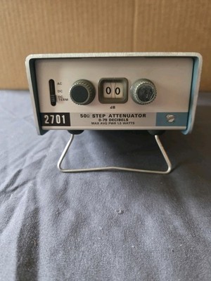 Tektronix 2701 DC to 1 GHz 79 dB 50 Ohm Variable Step Attenuator