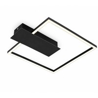 Briloner Nico LED Deckenleuchte Schwarz 12W 1400Lm 3000K 3-Stufen Dimmbar 32X38C