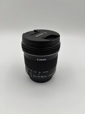 Canon EF-S 10-18mm f4.5-5.6 IS STM Lens w/ Caps Black Tested