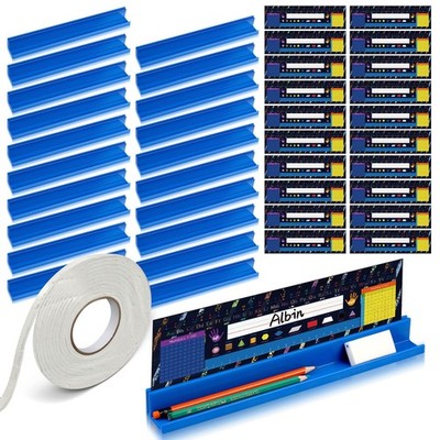 5 Pcs Classroom Desk Name Plates Holder Set Index Cards Storage Classroom Nam...