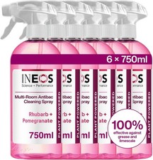 INEOS Next-Gen Cleaning Antibac Spray, 4.5L (750ml x 6), Multi-Room, Plant 6.30 per litre