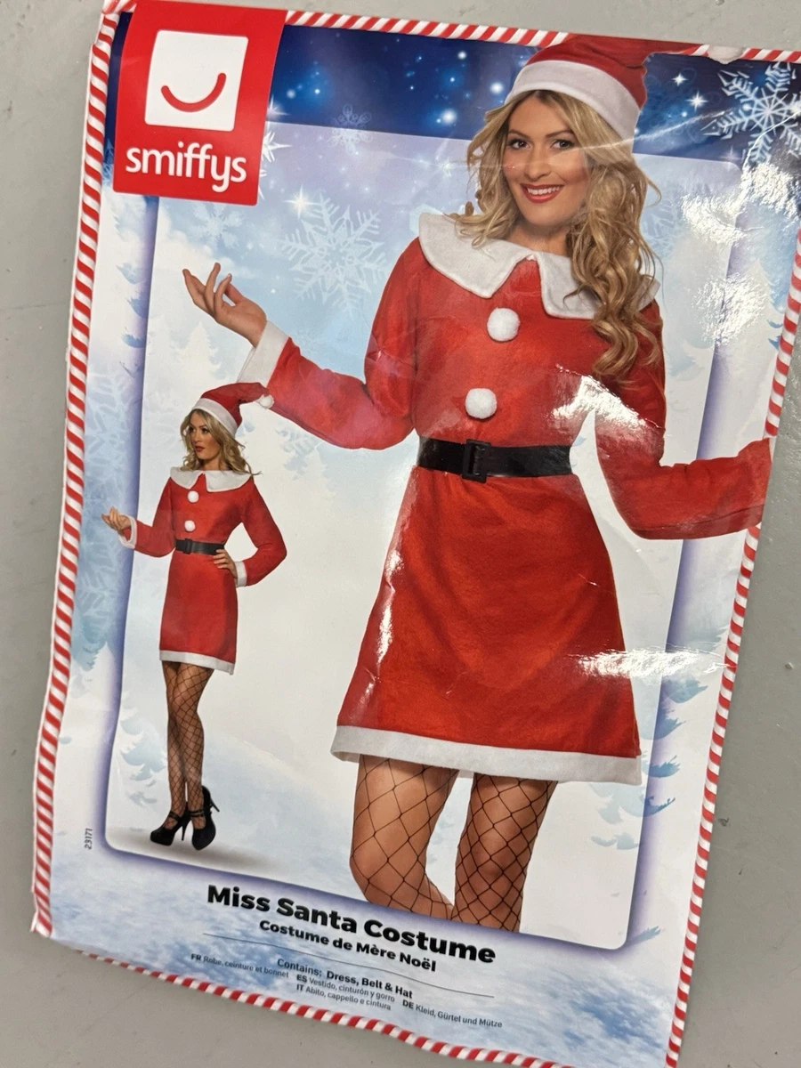 white christmas dresses Santa Girl Costume – Smiffys main image 1