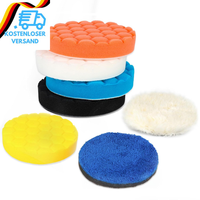 7Tlg Polierpads 125Mm Polierschwamm Wachs SchwäMme Auto PolierschwäMme Polierpad