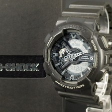 Near Mint Casio G-SHOCK GA-110C-1A Ana-Digi Gray Black Watch w/Box Working