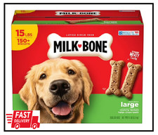Milk-Bone Original Dog Biscuits, Large Crunchy Dog Treats, 15 lbs