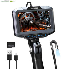 Two-Way Articulating Borescope,0.24In Probe, 5" Inspection Endoscope Camera with