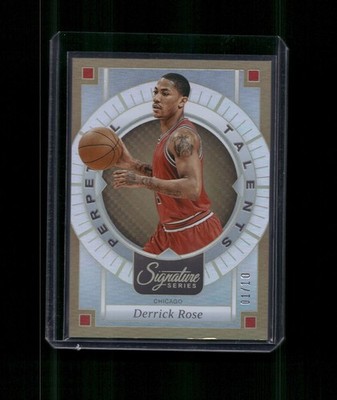 2025-26 Panini Signature Series Derrick Rose #2 Perpetual Talents Gold /10