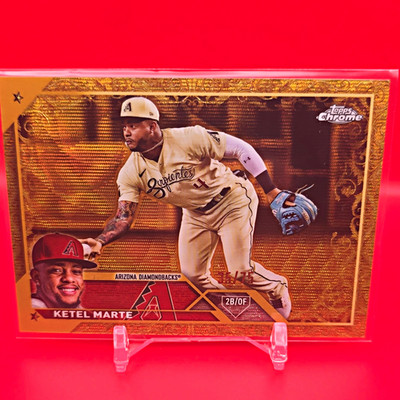 Topps 2022 Gilded Collection Ketel Marte #130 Arizona Diamondbacks 35/75