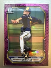 2026 Bowman Chrome Prospects Josh Knoth Fuchsia Refractor /199 #BCP-113 Brewers