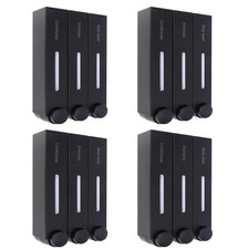 Shampoo and Conditioner Dispenser, Shower Soap Dispenser 3 Chamber 420ml No D...