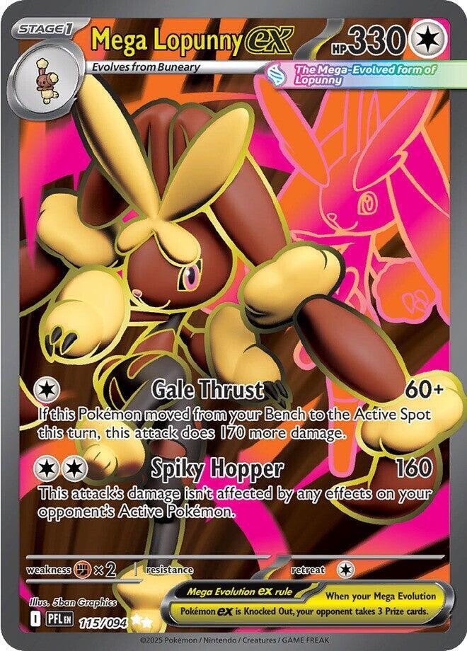 Mega Lopunny ex - 115/094 Ultra Rare ME02: Phantasmal Flames 115/094 LP