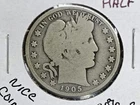 1905 S Barber 90% Silver Half Dollar!!! Nice Coin!!! + 1 Tube of Gold Flake!!!