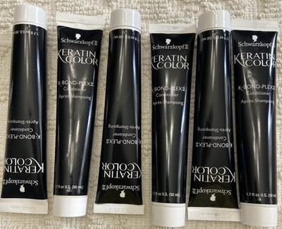 Schwarzkopf Keratin Color K Bond Plex Conditioner 1.7 FL OZ EA Step 3 6 Pieces
