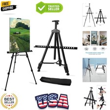 Art Artist Easel Stand for Sign, Metal Tripod Adjustable Easels for Painting ...