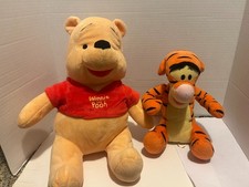 Disney Winnie the Pooh  Tigger Plush Stuffed Animals -Lot of 2 Cute Cuddly Toys