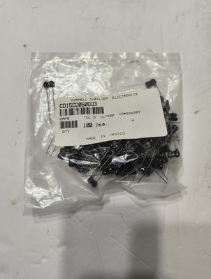 Cornell Dubilier CD15CD050D03 Silver Dipped Mica Capacitor .5 pF 500 V Pk/100