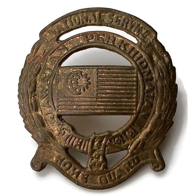 Mützenabzeichen British Federation of Malaya Colonial National Service Home Guard
