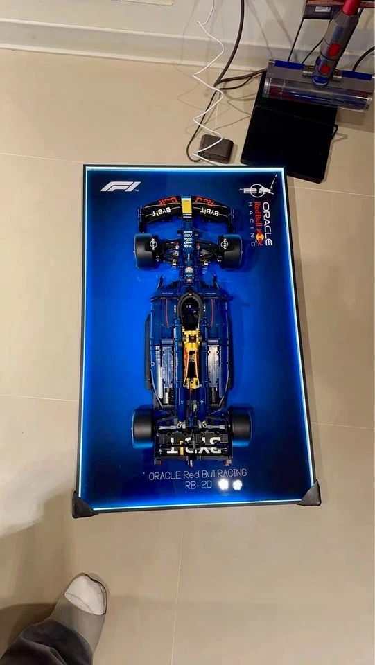 31.5" Metal LED Display wall mount for LEGO 42206 Red Bull Racing RB20 F1 - Image 3 of 4