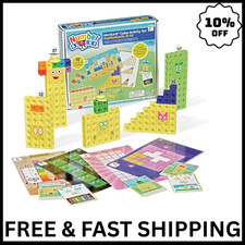 hand2mind Numberblocks 31-40 MathLink Cubes 10.75 inches, Multiple Colors