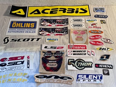 Motocross Enduro Sticker Set XXL SIDI Scott NoFear Hiflo FMF Pro Circuit Acerbis
