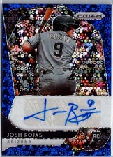 2020 Panini Prizm Rookie Quick Pitch Blue Donut Circle /50 Josh Rojas Auto RC
