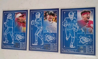 2025 Panini Patrick Mahomes Icon Collection Set Lot of 3 Touchdown Architect