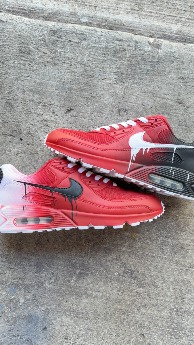 custom red air max