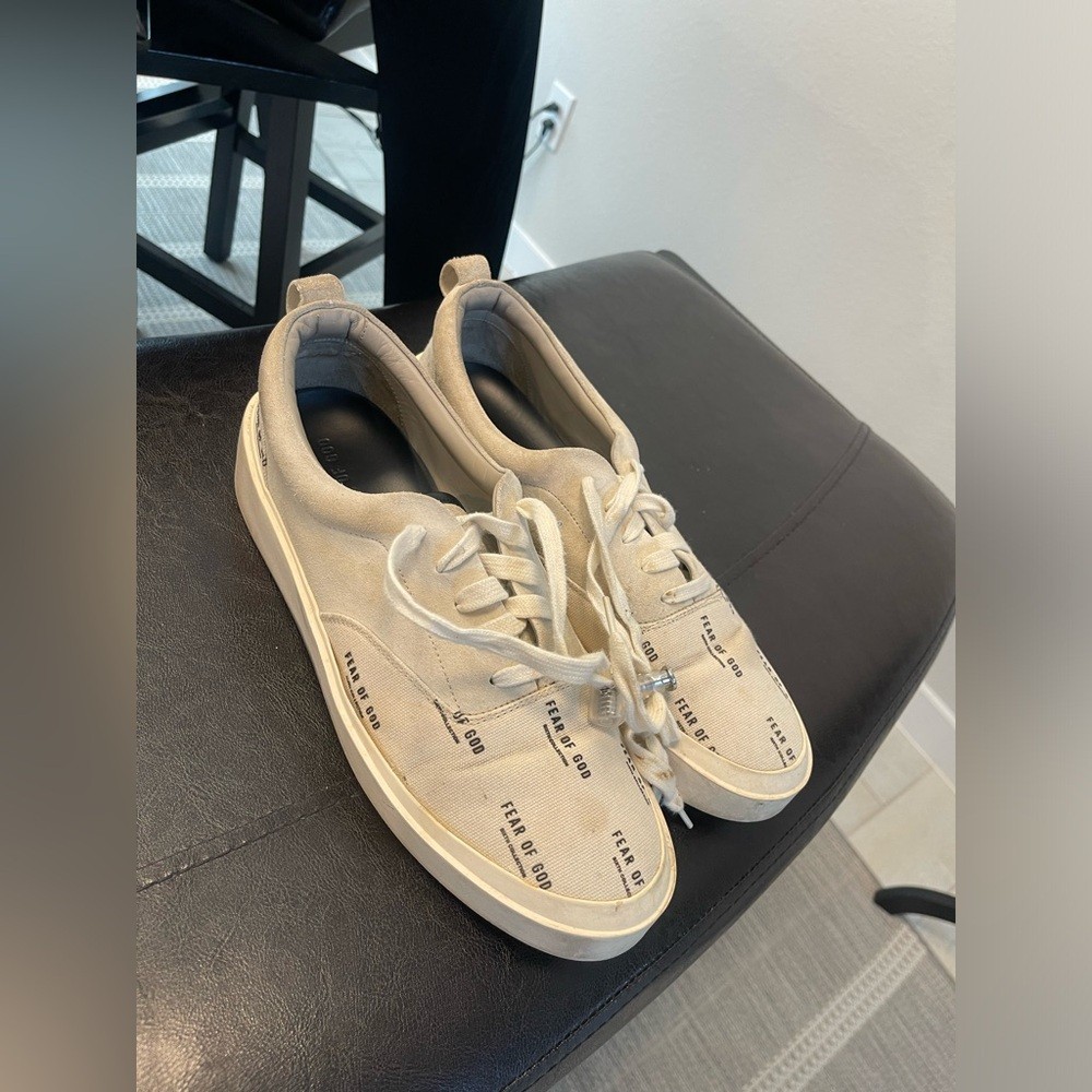 FEAR OF GOD 101 LACE UP SNEAKER BONE & FOG PRINT Size 10 43 | eBay