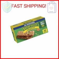 Nature Valley Crunchy Granola Bars, Oats 'n Honey, 48 Ct, 35.76 oz (24 Pouches)