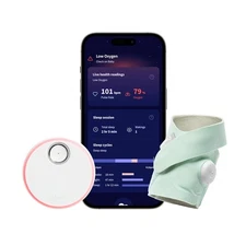 Owlet Dream Sock® - FDA-Cleared Smart Baby Monitor - Track Live Pulse Mint 