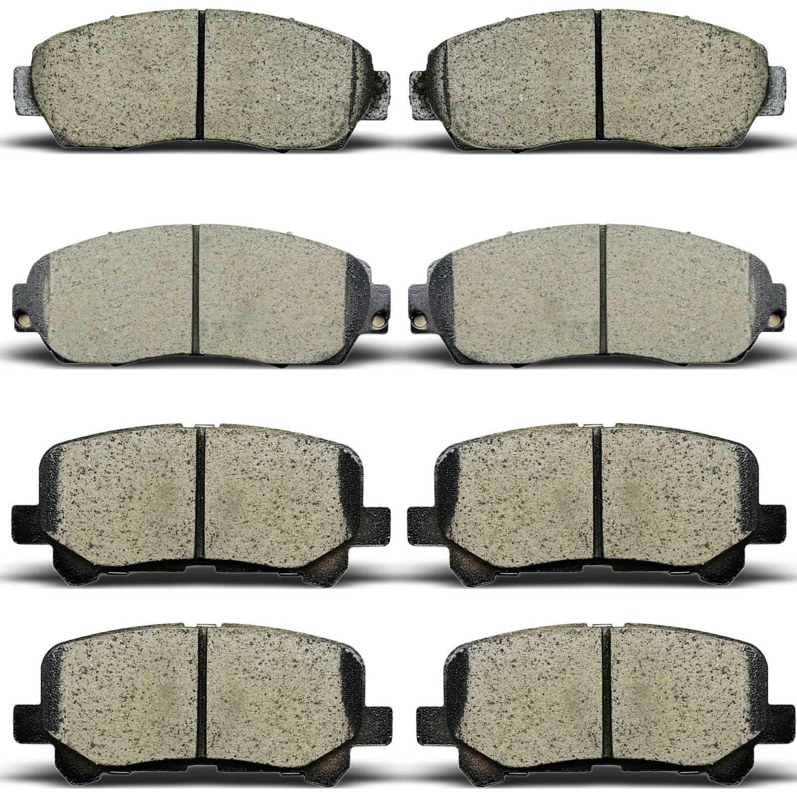 Front + Rear Ceramic Brake Pads Set Premium Quality For 2011-2017 Honda Odyssey