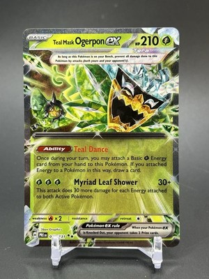 2025 Pokemon Prizmatic Evolutions TEAL MASK OGERPON EX 12 double rare
