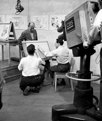 Draw Me Another A Live TV Program with Cartoonists 3 TV Radio Old Photo