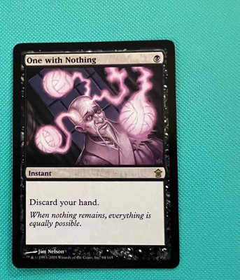 One with Nothing - Saviors of Kamigawa - MTG - Magic the Gathering