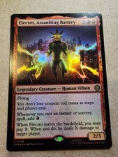 Electro, Assaulting Battery - #76 Foil - Marvel's Spider-Man - Mtg